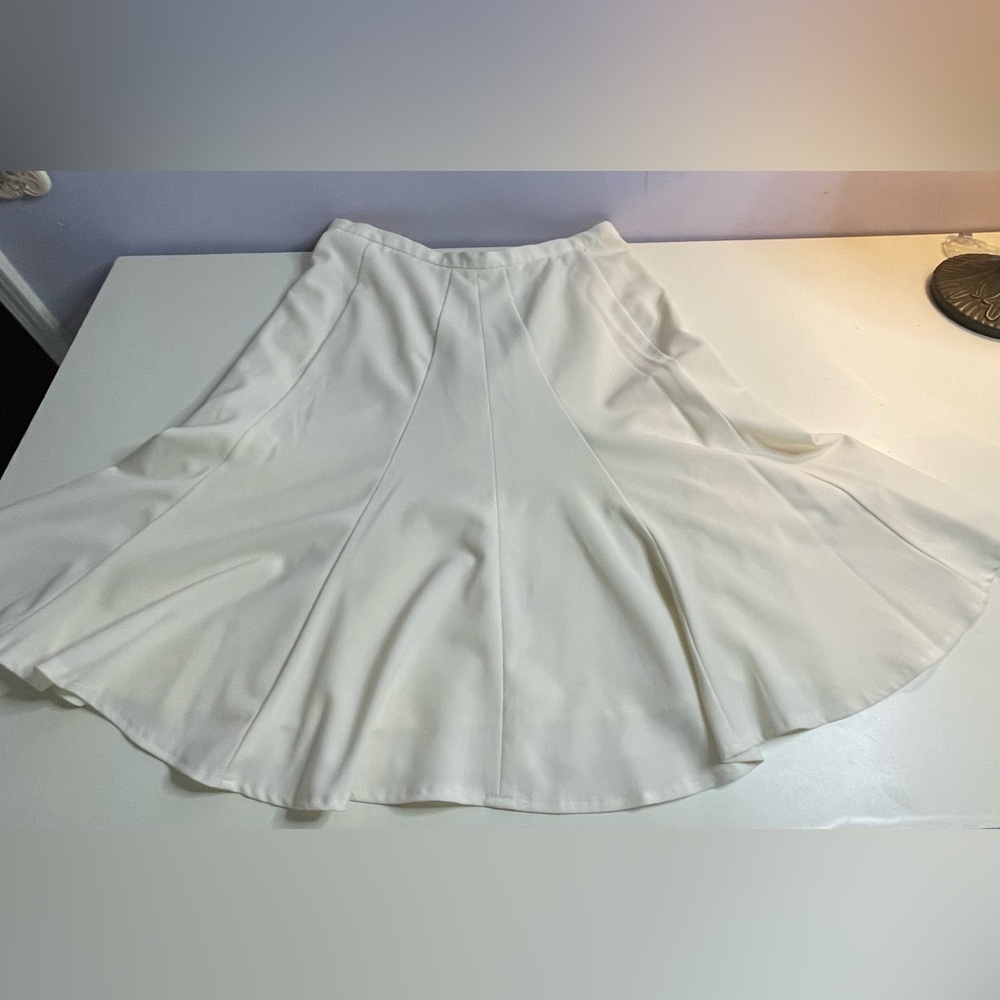 🥳 5/$20 Vintage White Full Skirt, Worthington, Sz 10